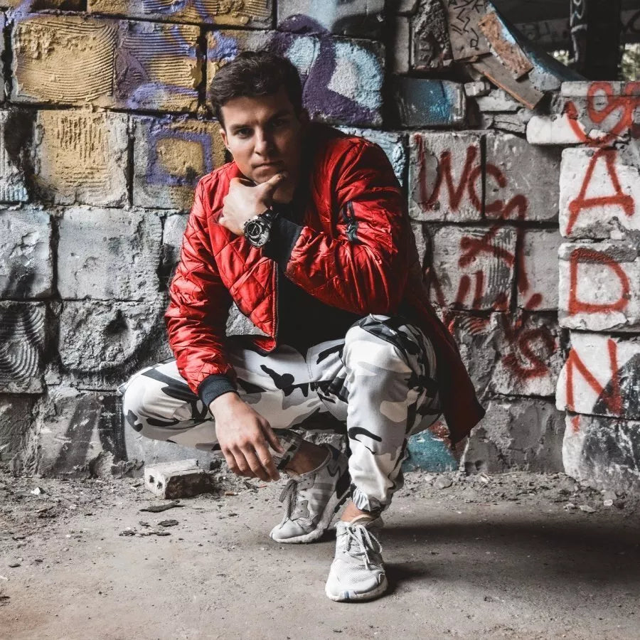 Vyriška raudona striukė Morel