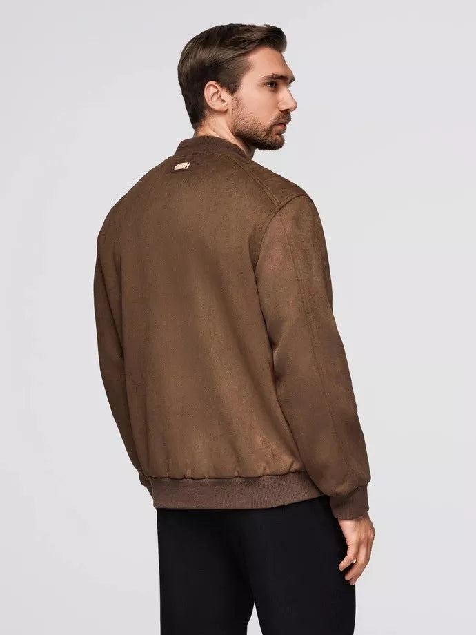 Vyriška ruda dirbtinės odos striukė Vilin