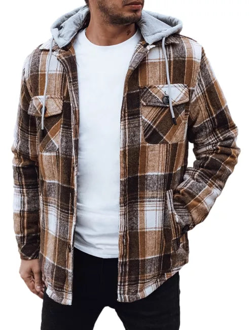 Vyriška ruda striukė su gobtuvu Endrik