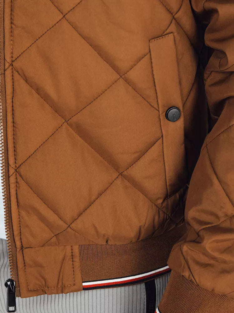 Vyriška rudos spalvos striukė su gobtuvu Stefun