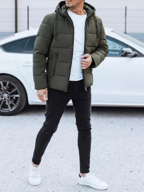 Vyriška žieminė chaki spalvos striukė Nevex