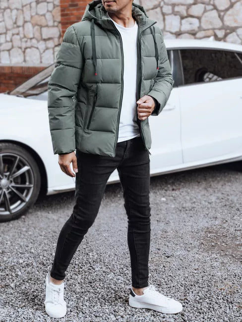 Vyriška žieminė pilkos spalvos striukė Nevex