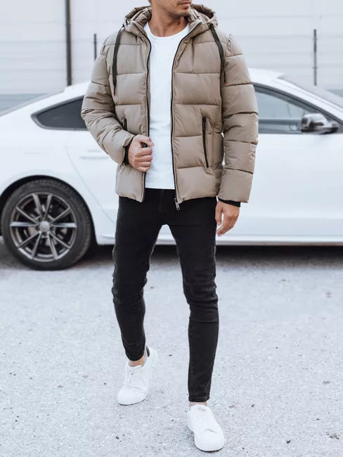 Vyriška žieminė rusvos spalvos striukė Nevex