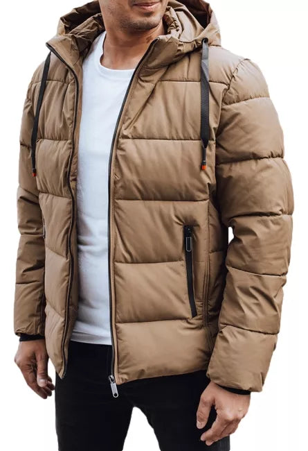 Vyriška žieminė šviesiai rudos spalvos striukė Nevex