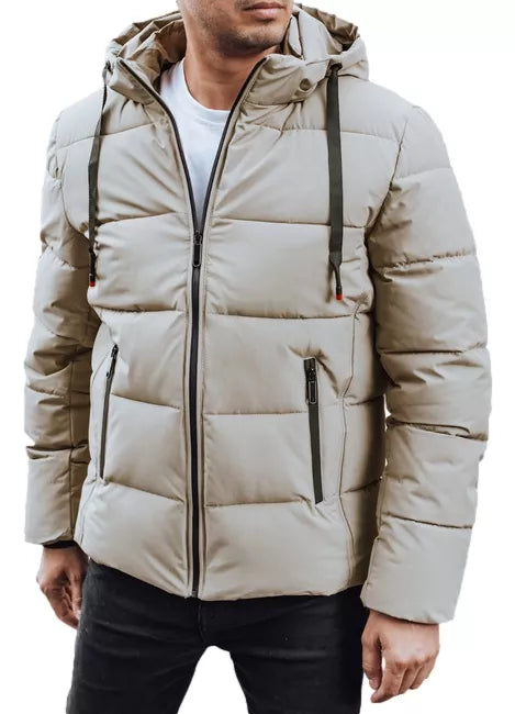 Vyriška žieminė šviesiai rusvos spalvos striukė Nevex