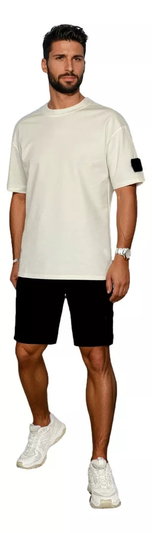 Vyriškas baltas komplektas Summer