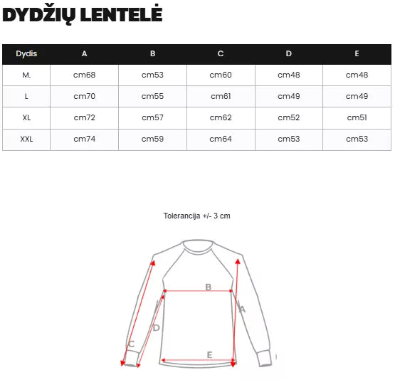 Vyriškas juodas džemperis be gobtuvu Risk
