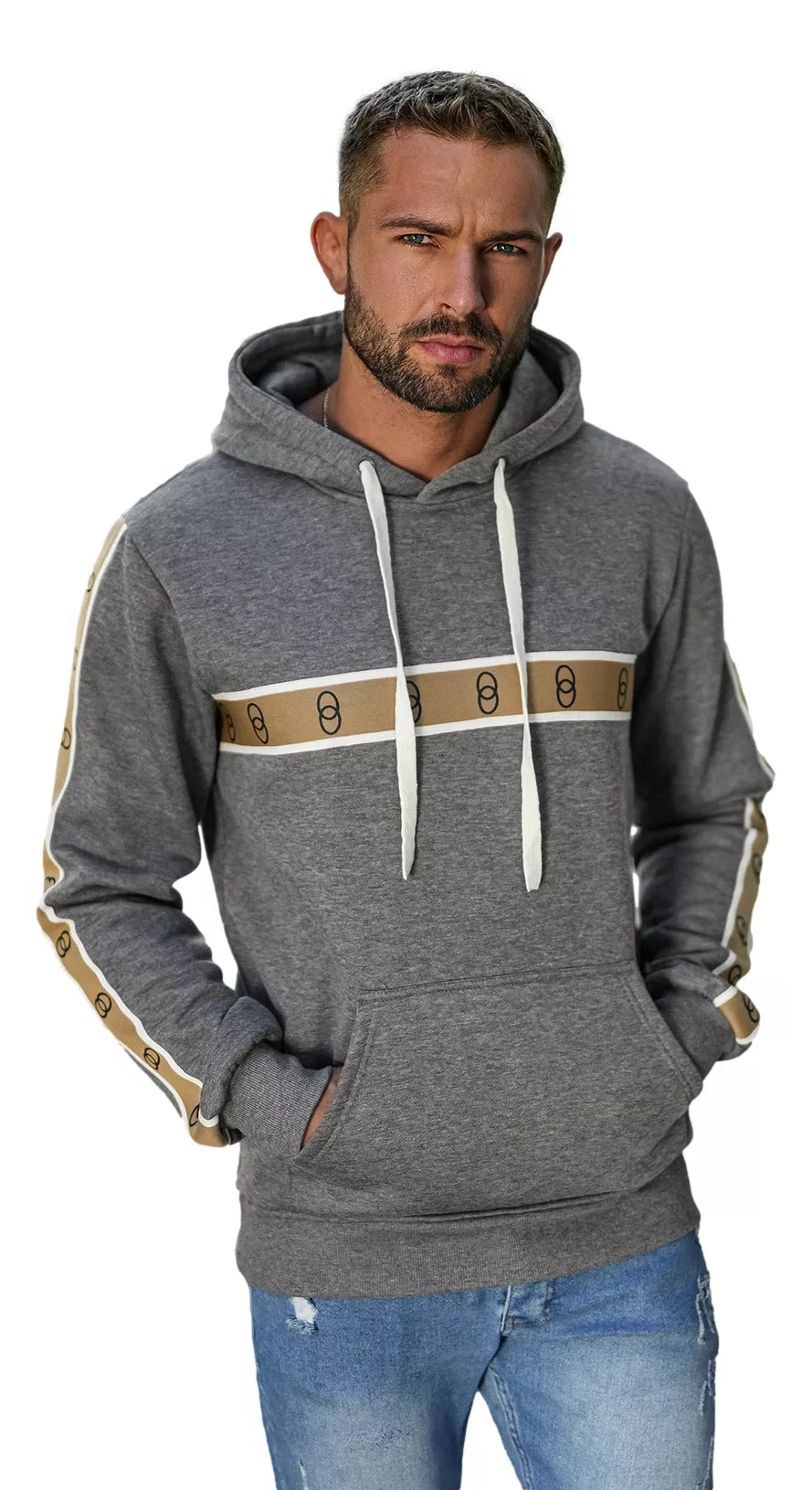 Vyriškas pilkas džemperis Rings