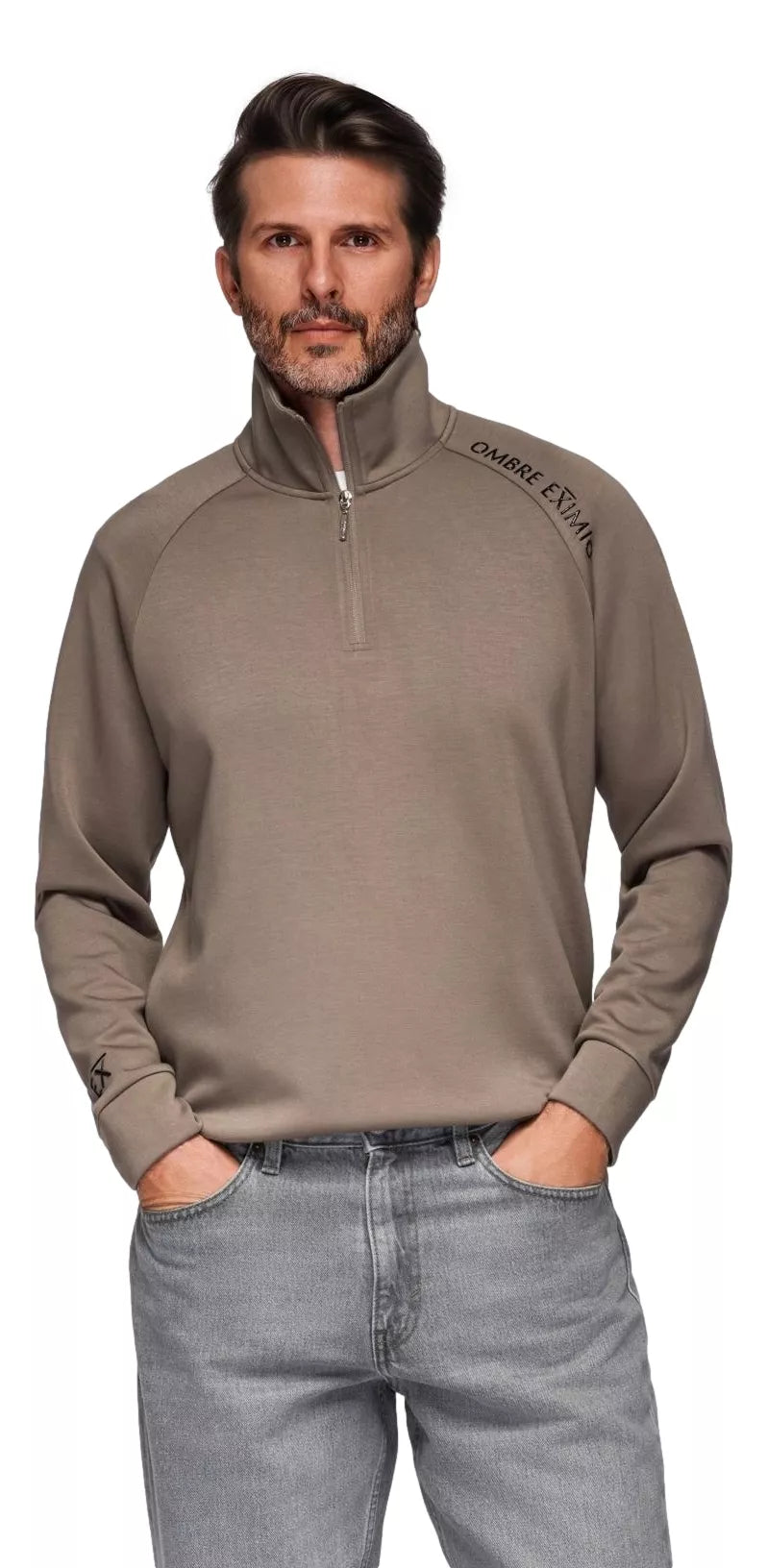 Vyriškas rudas megztinis Exim