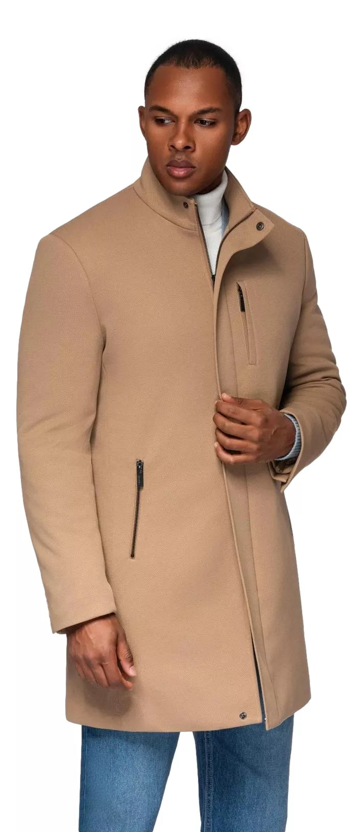 Vyriškas rudas paltas Alpi