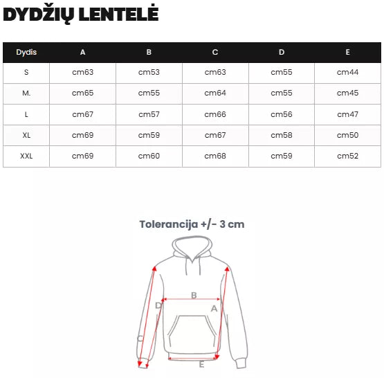 Vyriškas juodas džemperis su gobtuvu Sport