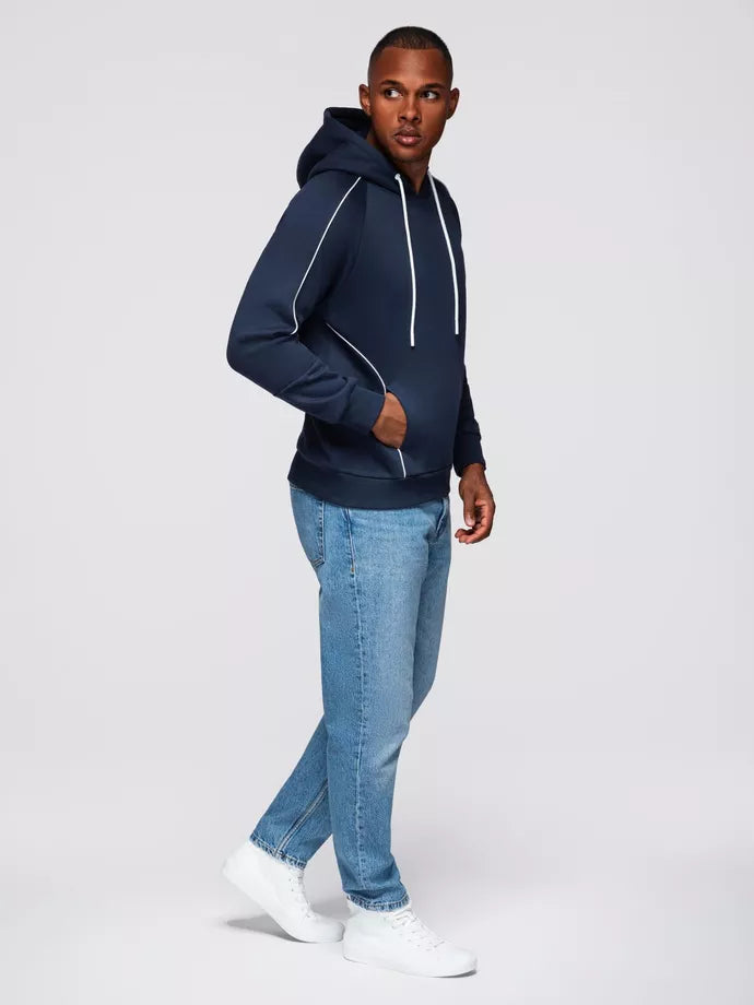 Vyriškas tamsiai mėlynas džemperis Edin