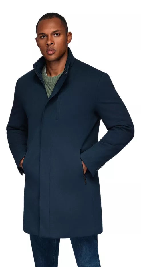 Vyriškas tamsiai mėlynas paltas Alpi