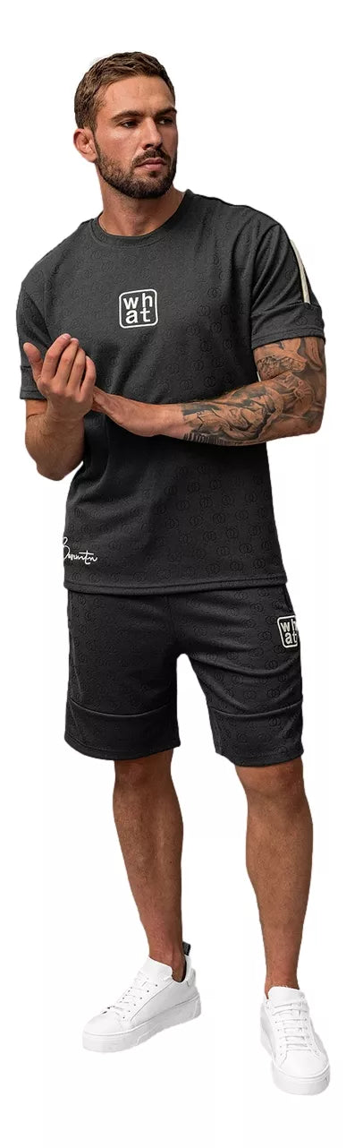 Vyriškas tamsiai pilkas komplektas What