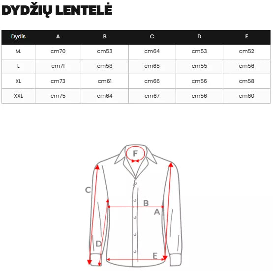 Vyriški tamsiai mėlyni marškiniai Royal