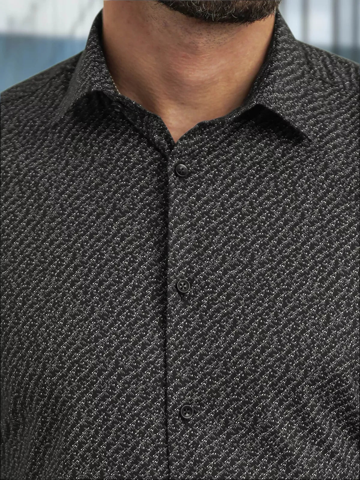 Vyriški juodi marškiniai Royal