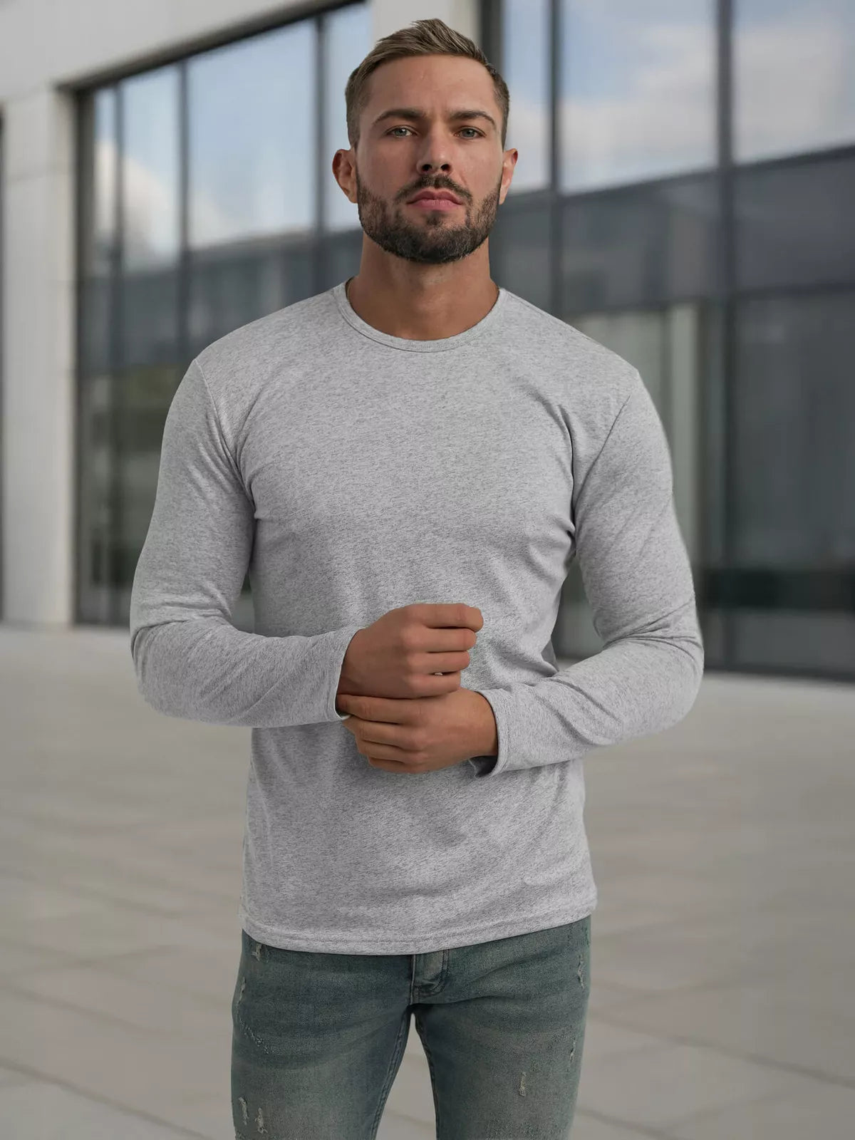 Vyriški pilki marškinėliai Rojo