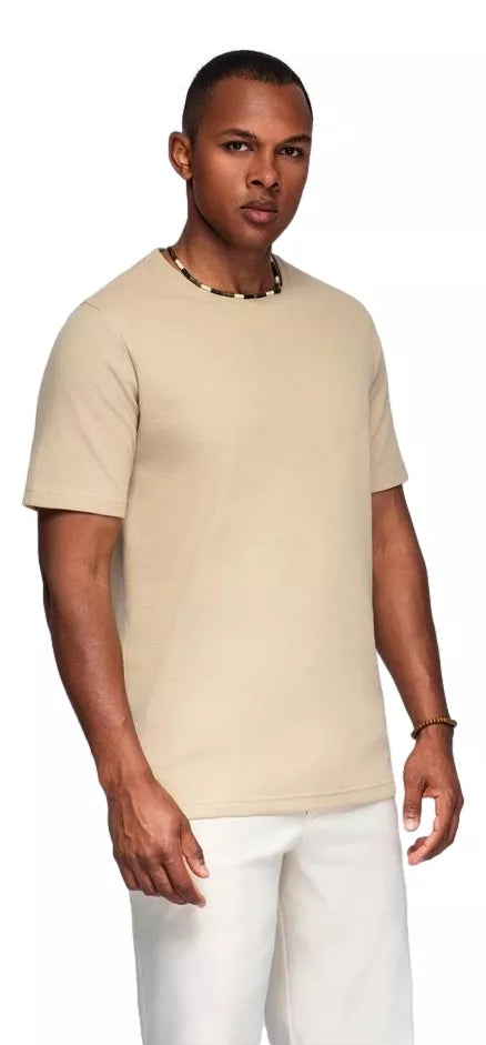 Vyriški rusvi marškinėliai Saimon