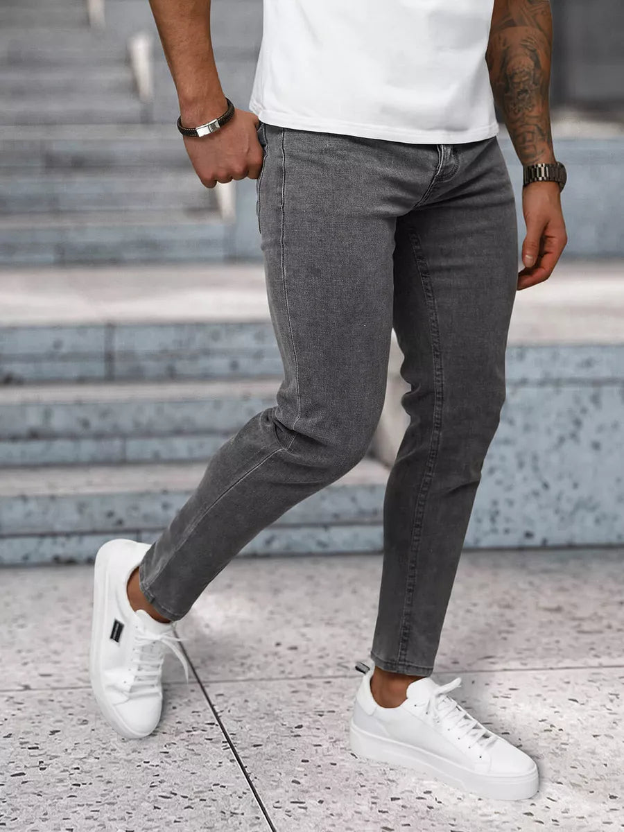 Vyriški tamsiai pilki džinsai Fernit