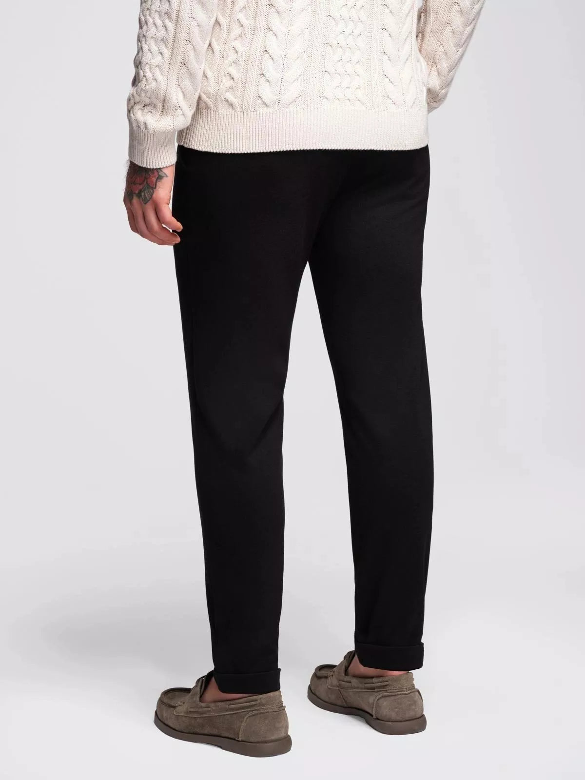 Vyriškos juodos spalvos kelnės Sence