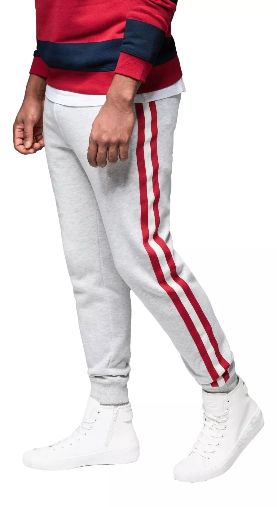 Vyriškos pilkos spalvos laisvalaikio kelnės Olin