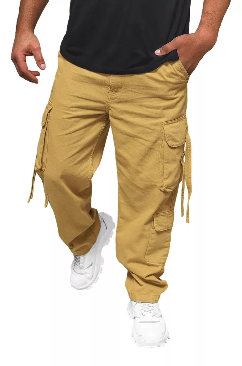 Vyriškos plačios rusvos kelnės Erven