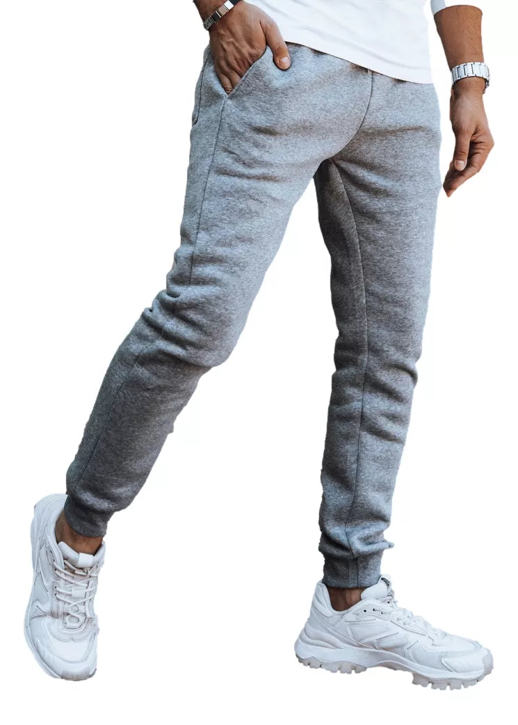 Vyriškos šviesiai pilkos laisvalaikio kelnės Anti