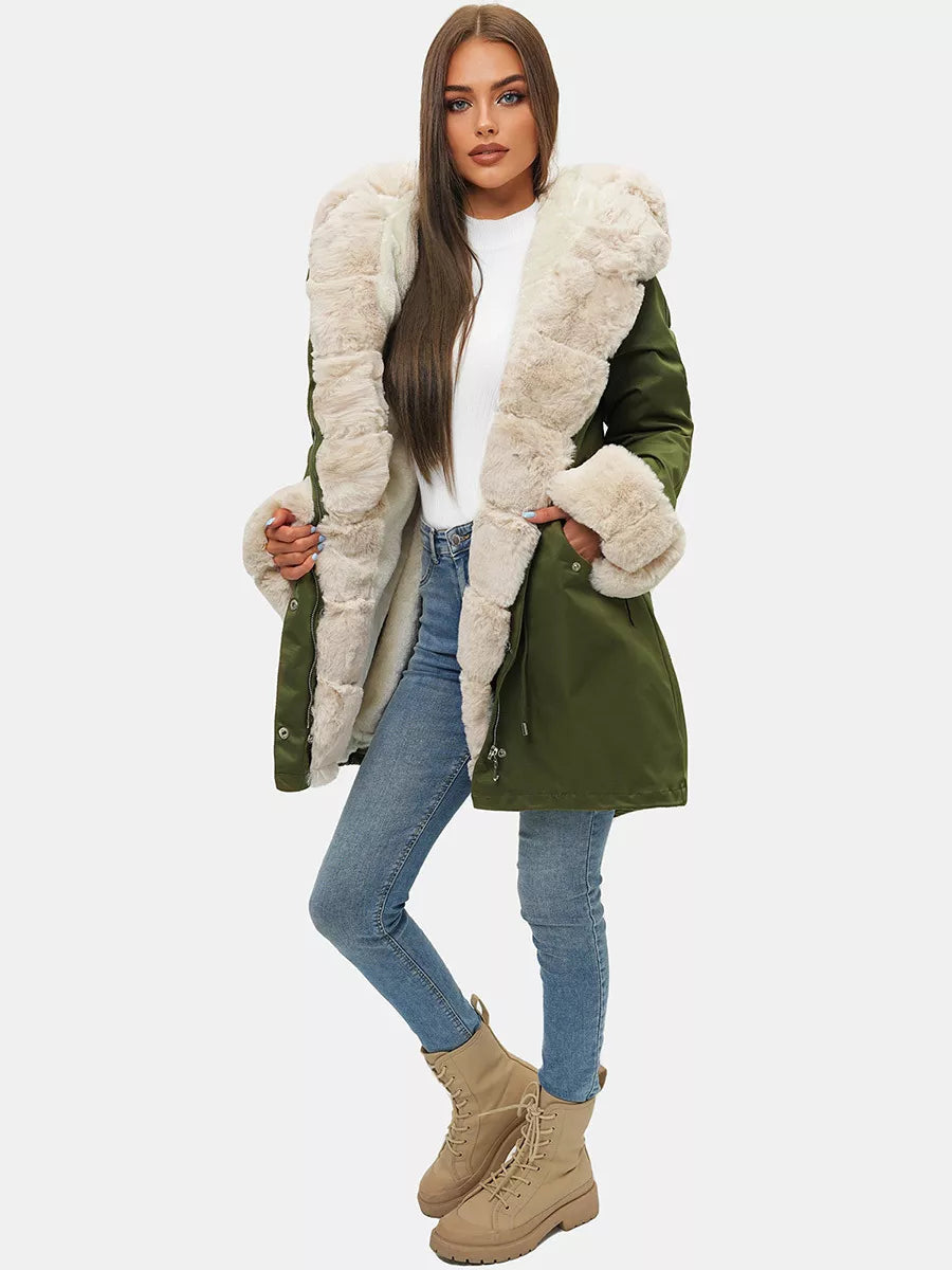 Žalia moteriška striukė Moly