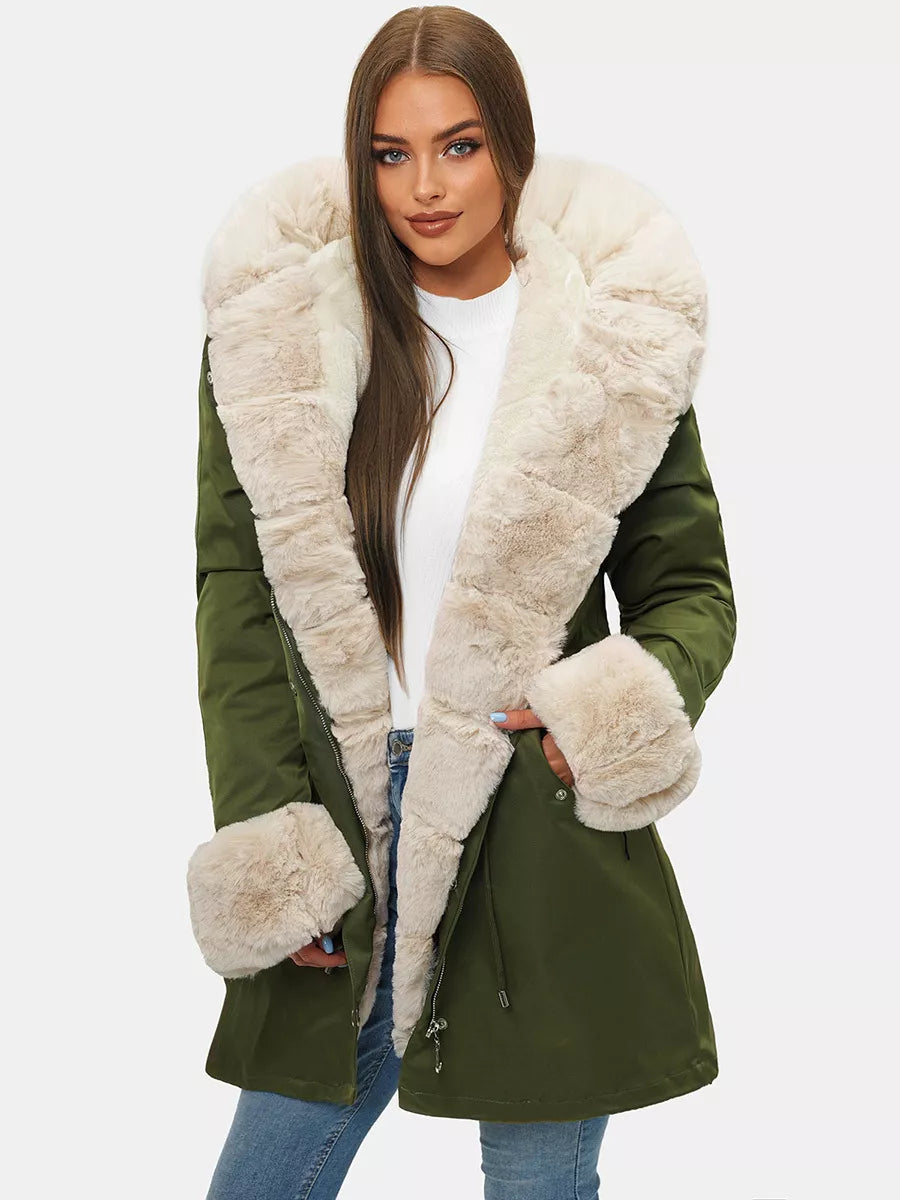 Žalia moteriška striukė Moly