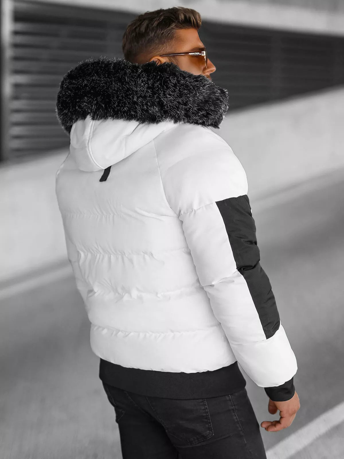 Žieminė balta vyriška striukė Vitor