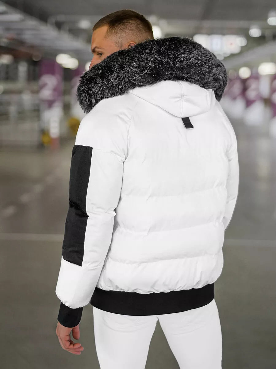 Žieminė balta vyriška striukė Vitor