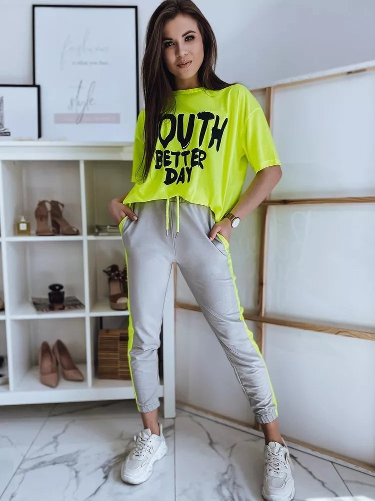 Akcija Geltonas moteriškas komplektas YOUTH