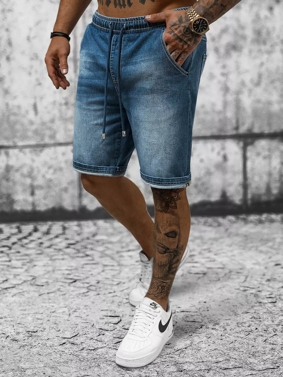 Džinsiniai šortai melsvi Karum