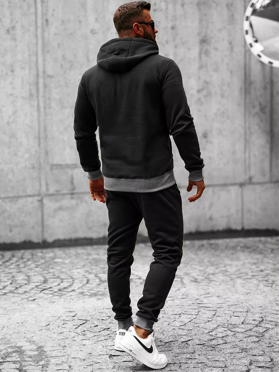 Juodas vyriškas sportinis komplektas Star