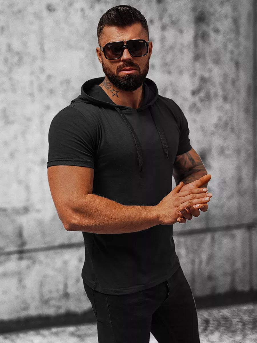 Juodi vyriški marškinėliai Remer