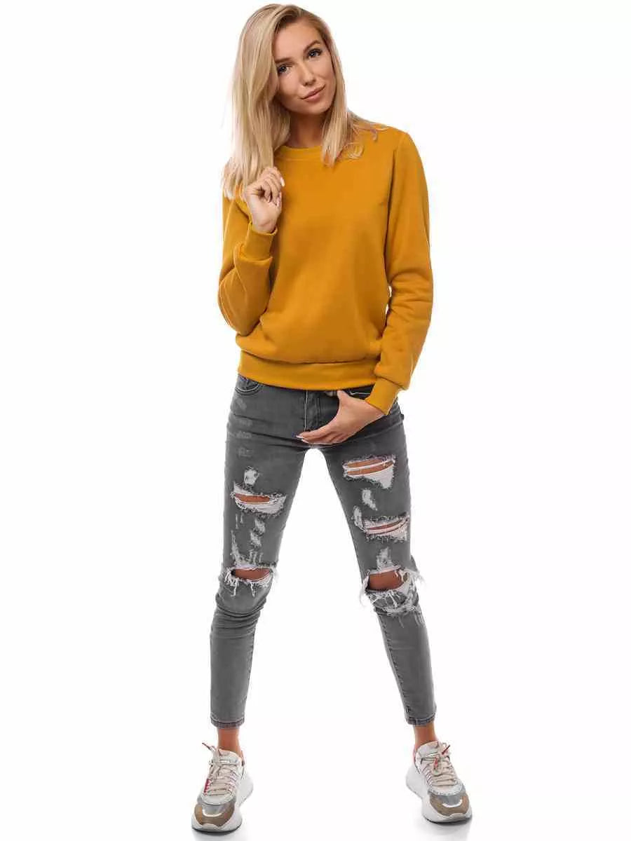 Moteriškas karamelinis džemperis Kober