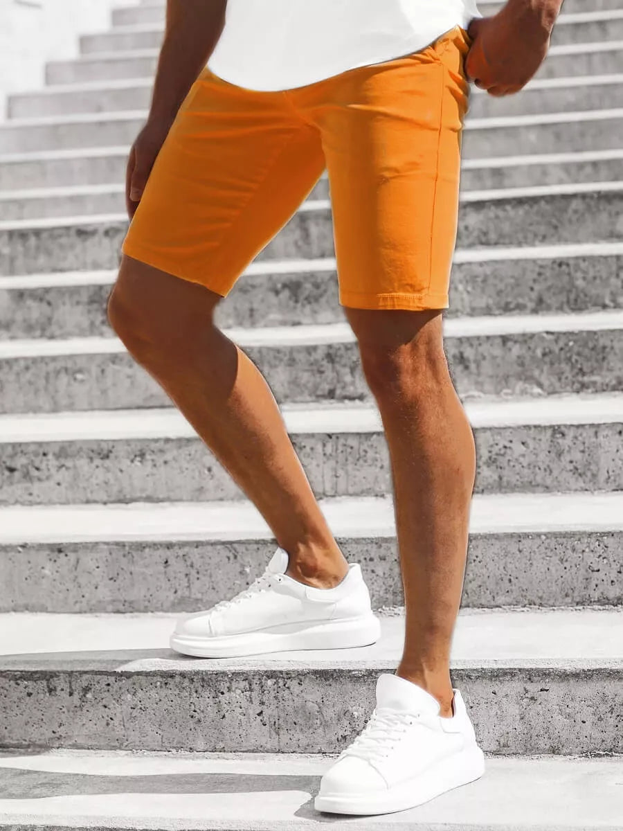 : Vyriški oranžinės spalvos šortai Sebil
