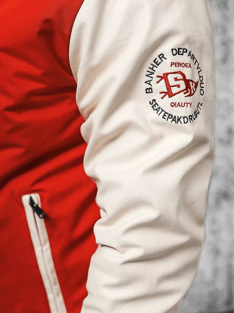 Raudona vyriška striukė Perot