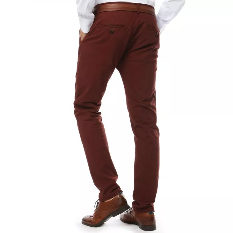 : Raudonos vyriškos klasikinės kelnės Lonel