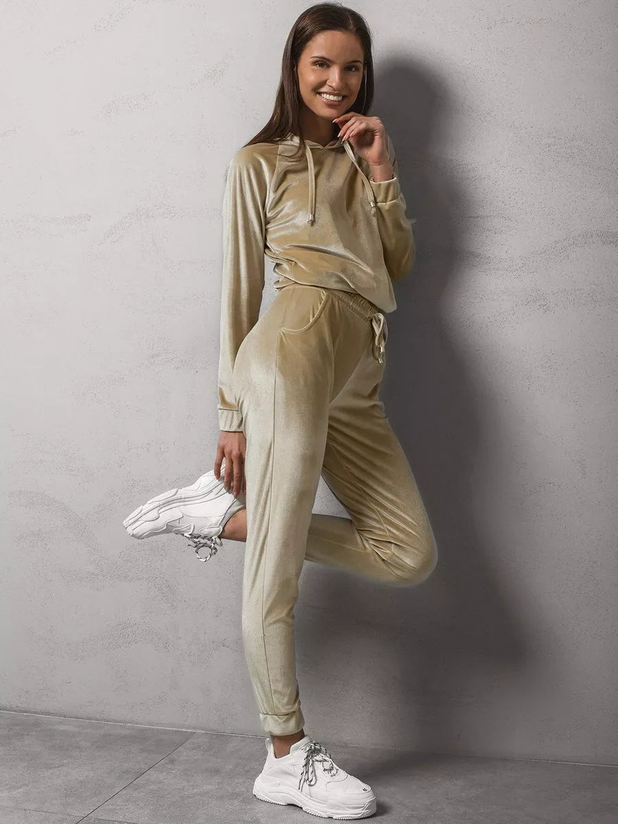 : Rusvas moteriškas sportinis komplektas Gabriel