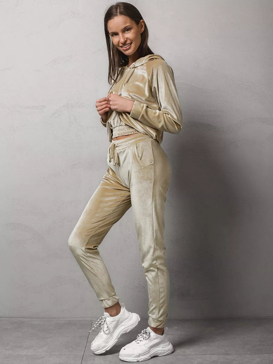 : Rusvas moteriškas sportinis komplektas Gabriel