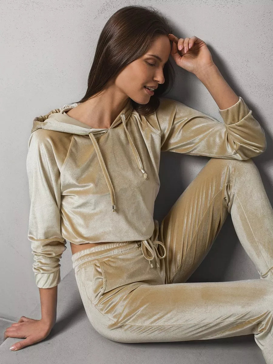 : Rusvas moteriškas sportinis komplektas Gabriel