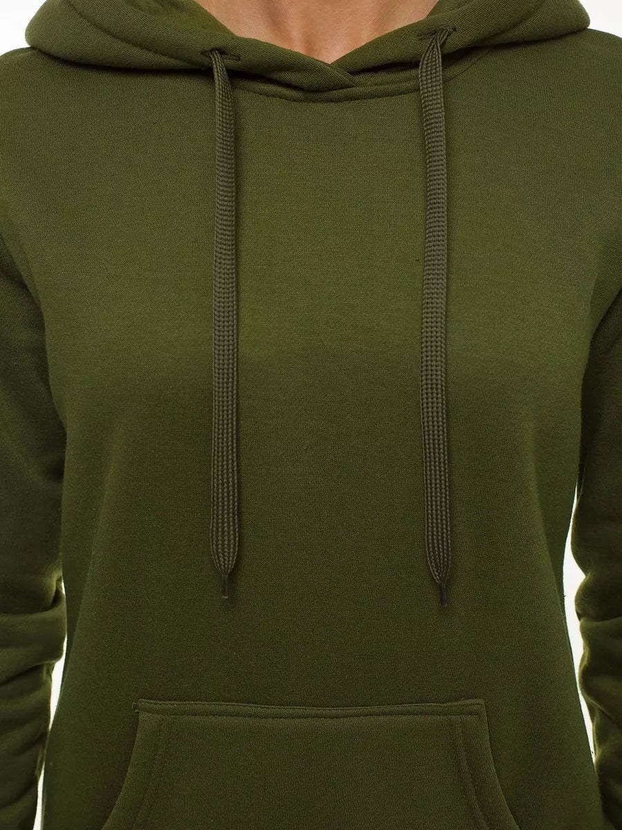 Moteriška chaki suknelė su gobtuvu Megan