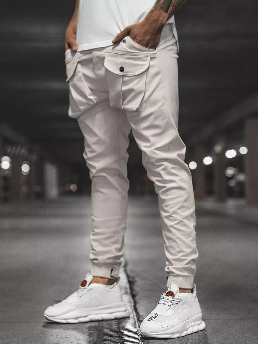 : Vyriški balti jogeriai Simir