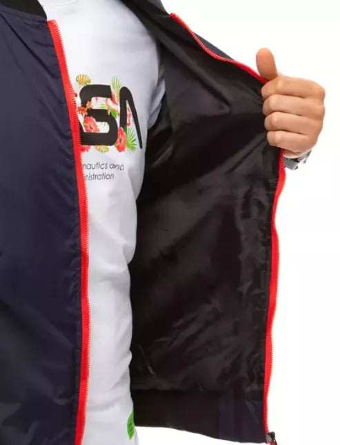 Vyriška tamsiai mėlynos spalvos striukė Rain