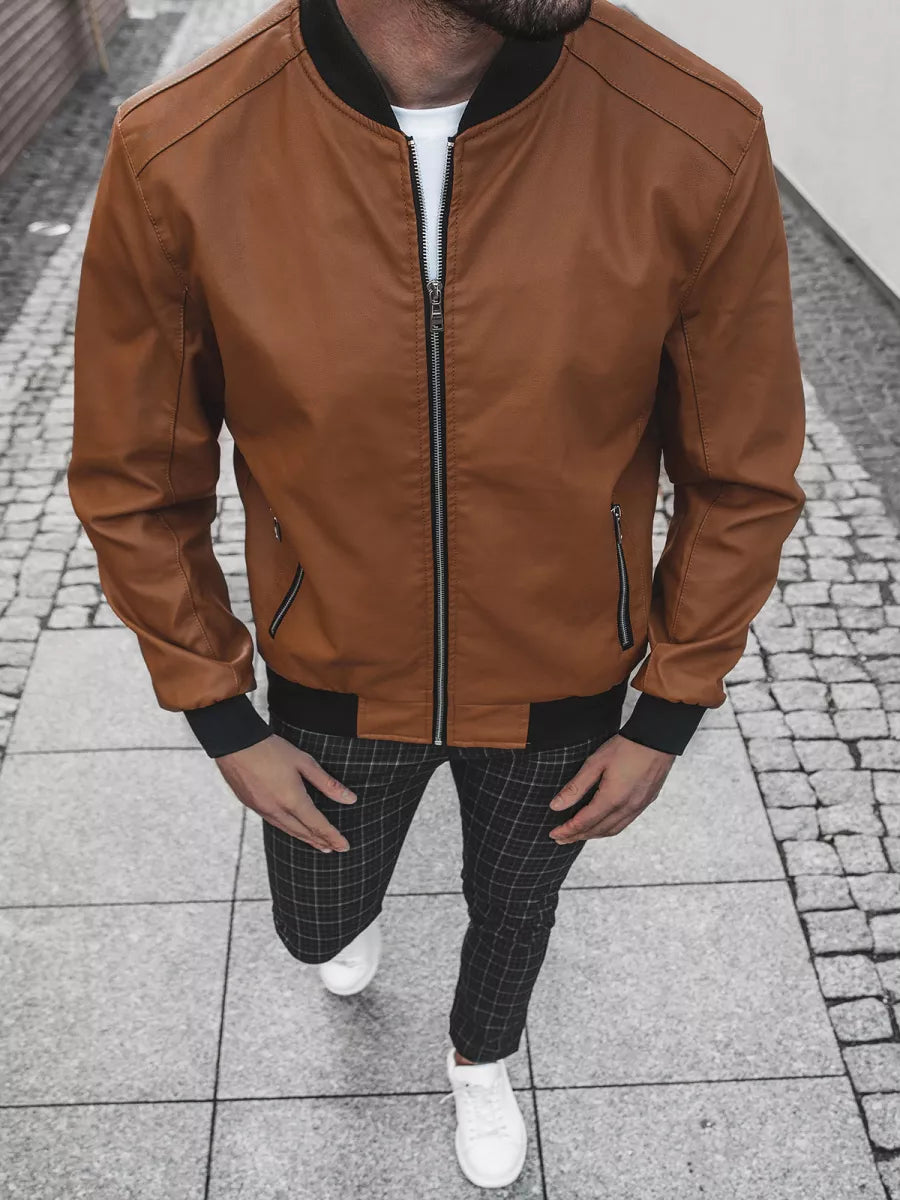 Eko odos striukė - karamelinės spalvos Lugon