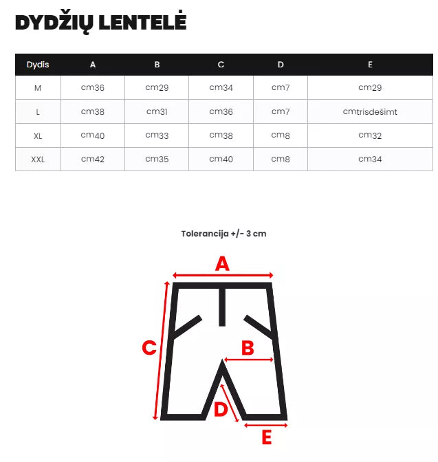 Margi maudymosi šortai Bufal
