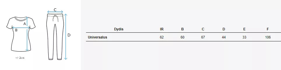 Baltas moteriškas komplektas Stevil