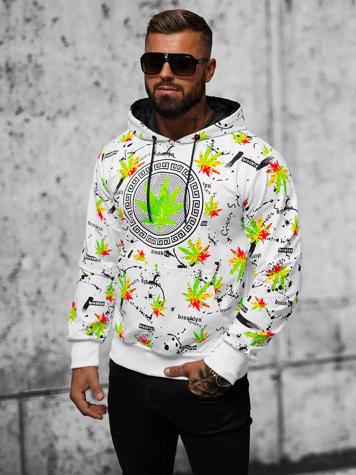 Baltas džemperis Bruker