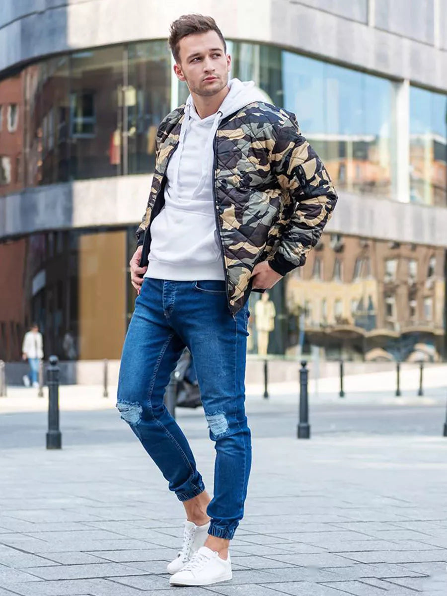 Vyriškas baltos spalvos džemperis Evid